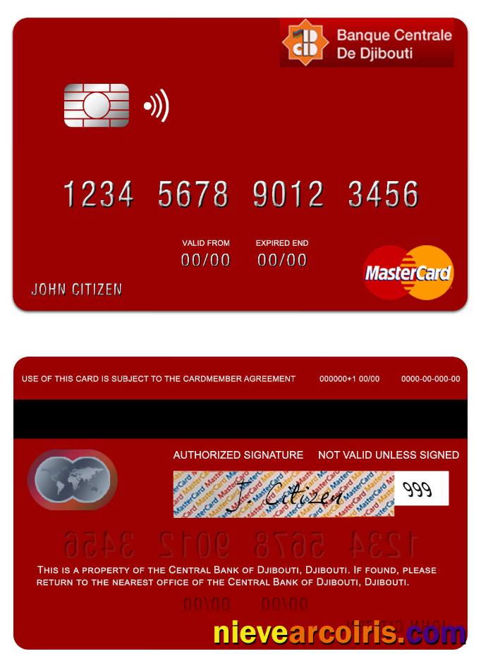 Djibouti Central Bank of Djibouti mastercard